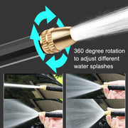 High Pressure Car Wash Hose Telescopic Watering Sprinkler, Style: H2+3 Connector+30m Tube