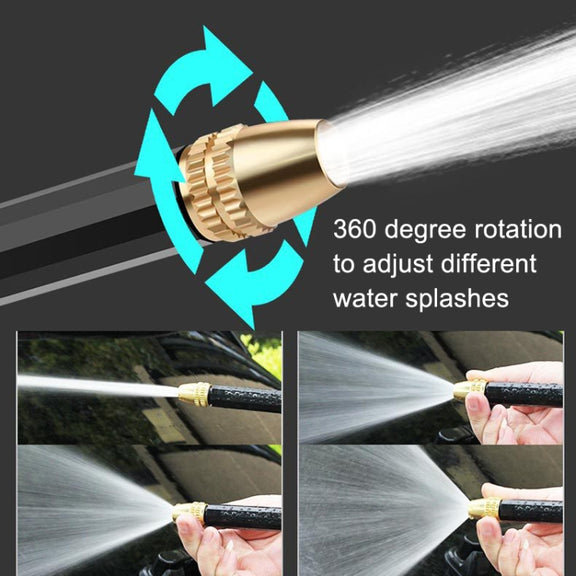 High Pressure Car Wash Hose Telescopic Watering Sprinkler, Style: H2+3 Connector+30m Tube