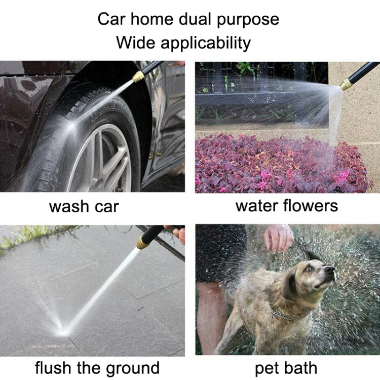High Pressure Car Wash Hose Telescopic Watering Sprinkler, Style: H2+3 Connector+30m Tube