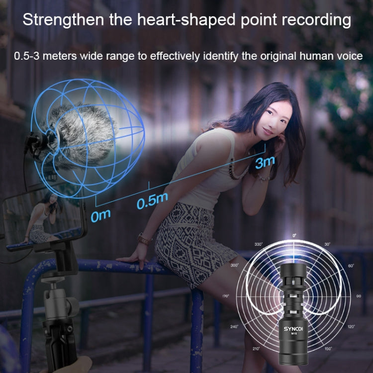 SYNCO Camera Phone Recording Microphone, Spec: MIC-M1S