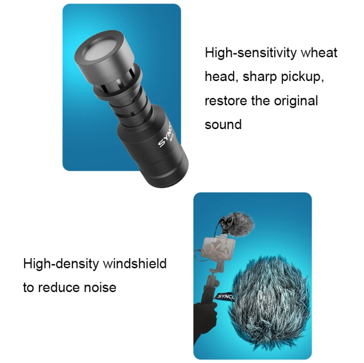 SYNCO Camera Phone Recording Microphone, Spec: MIC-M2S