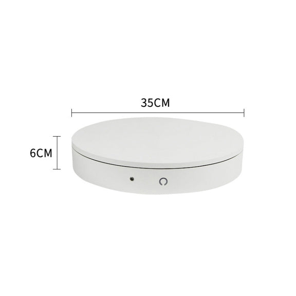 Electric Rotating Display Stand Electric Turntable, Specifications: Chinese Plug(White)