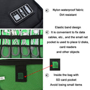 Multifunctional Portable Mobile Phone Digital Accessories U Disk Storage Bag, Color: Blue