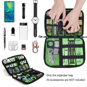 Multifunctional Portable Mobile Phone Digital Accessories U Disk Storage Bag, Color: Rose Red