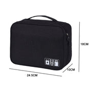 Multifunctional Cationic Digital U Disk Data Cable Storage Bag(Purple)