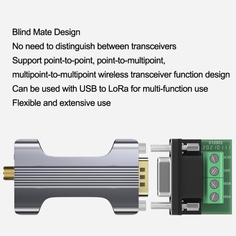 DTECH IOT5060A RS485 To LORA Serial Port Wireless Transmission Module
