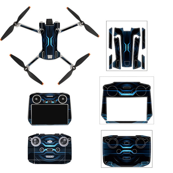 Sunnylife Drone+Remote Control Protective Sticker For DJI Mini 3 Pro RC Version( Time Gate)