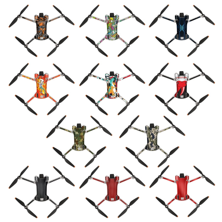 Sunnylife Drone+Remote Control Protective Sticker For DJI Mini 3 Pro RC Version(Aurora Red)
