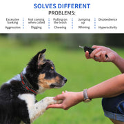 Electronic Dog Trainer Rechargeable Pet Remote Control Bark Stopper, Specification: 1 Drag 1 Red