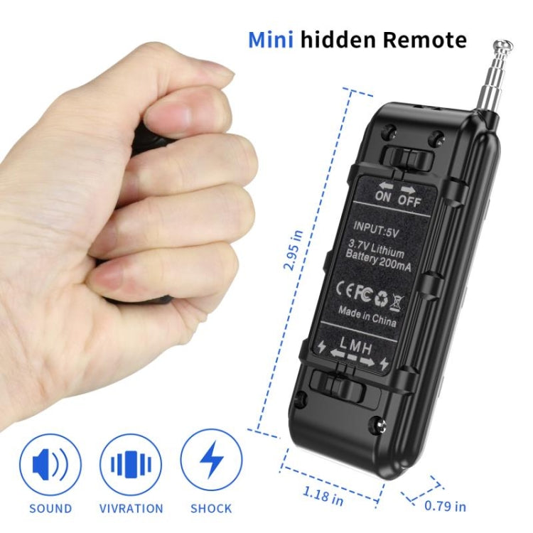 Electronic Dog Trainer Rechargeable Pet Remote Control Bark Stopper, Specification: 1 Drag 2