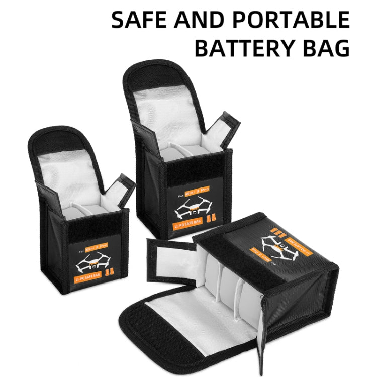 Sunnylife  Battery Explosion-proof Bag Storage Bag for DJI Mini 3 Pro,Size: Can Hold 2 Batteries