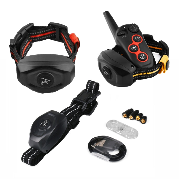 Remote Control Trainer Dog Collar Automatic Barking Stopper, Specification: 1 Drag 1 Red