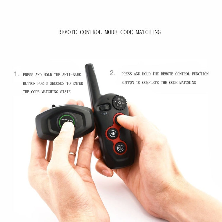 Remote Control Trainer Dog Collar Automatic Barking Stopper, Specification: 1 Drag 1 Orange