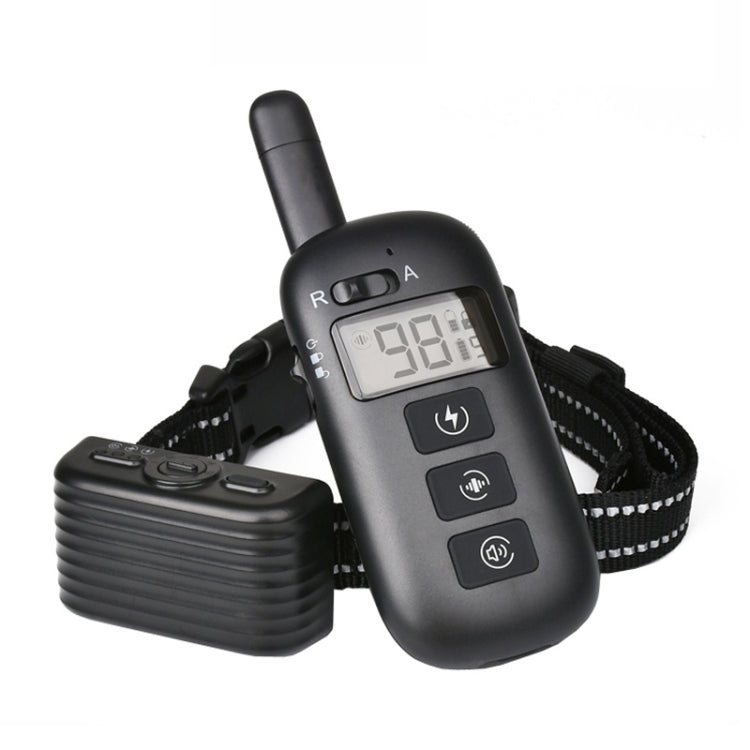 Remote Control Trainer Dog Collar Automatic Bark Stop Device, Specification: 1 Drag 1 (Black)