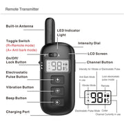 Remote Control Trainer Dog Collar Automatic Bark Stop Device, Specification: 1 Drag 2 (Orange+Red)
