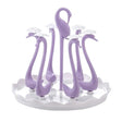 Home Portable Drainer Cup Holder With Rotatable Tray, Specification: Six Cups(Purple) - Shelf by PMC TechLife | Online Shopping South Africa | PMC TechLife | Buy Now Pay Later Mobicred
