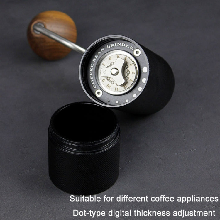 CNC Stainless Steel Hand Crank Coffee Bean Grinder, Specification: Seven Corner Red