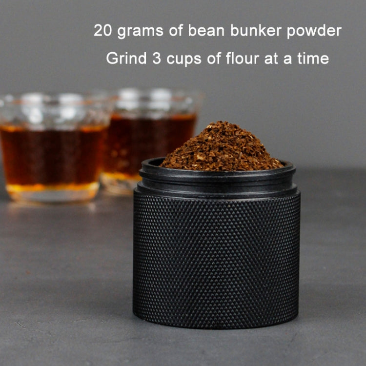 CNC Stainless Steel Hand Crank Coffee Bean Grinder, Specification: Seven Corner Red