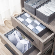 Foldable Drawer Clothes Storage Box, Spec: 8 Grids (Green)
