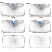 Car Windshield Telescopic Folding Thermal Insulation Parasol, Size: Open Style Large