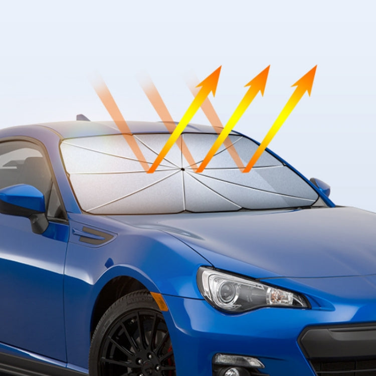 Car Windshield Telescopic Folding Thermal Insulation Parasol, Size: Open Style Large