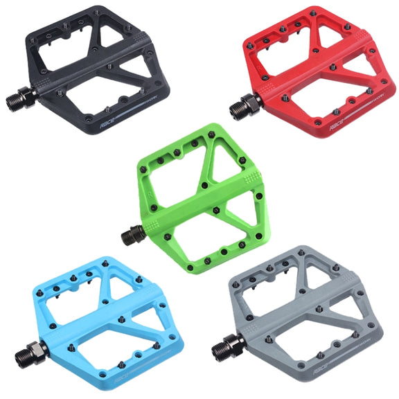 RACEWORK RK66 Mountain Bike Nylon Fiber Pedals(Blue)