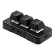 MK321 3 Keys Custom Keys Game Office PS Clip Macro Programming Keypad, Cable Length: 1.5m(Black) - Wired Keyboard by PMC TechLife | Online Shopping South Africa | PMC TechLife | Buy Now Pay Later Mobicred