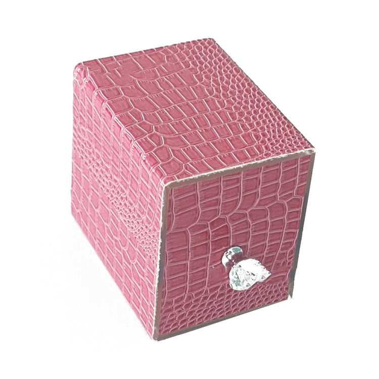 Dustproof Blue Light Disinfection Nail Polisher Storage Box(Pink)