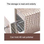 Dustproof Blue Light Disinfection Nail Polisher Storage Box(White)