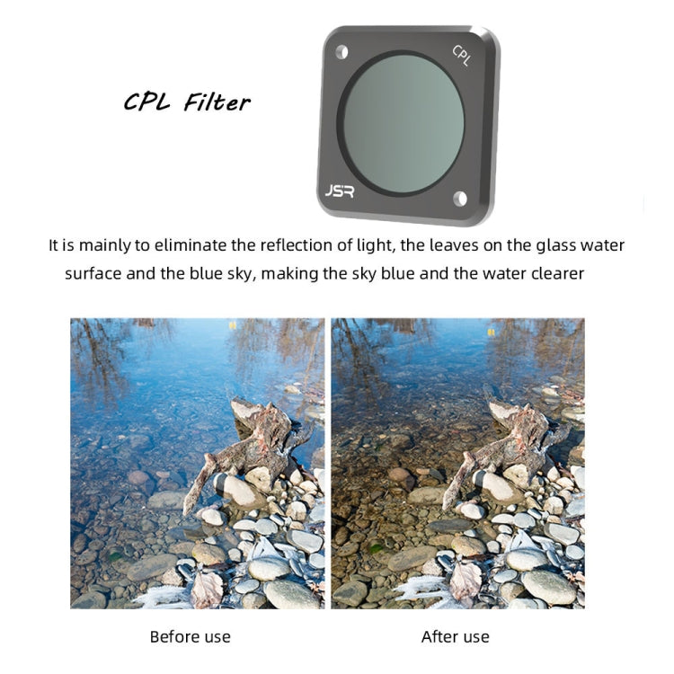 JUNESTAR Action Camera Filters For DJI Action 2,Style: ND64