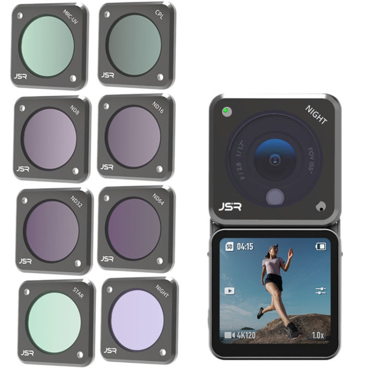JUNESTAR Action Camera Filters For DJI Action 2,Style:  CS-4in1