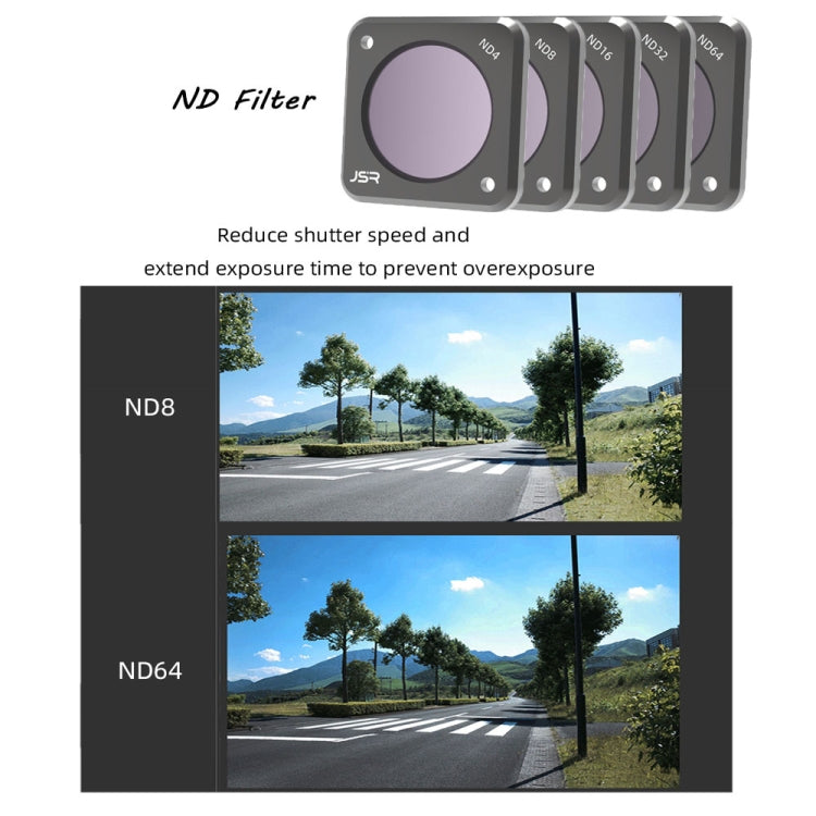 JUNESTAR Action Camera Filters For DJI Action 2,Style:  CS-4in1 (NDPL)