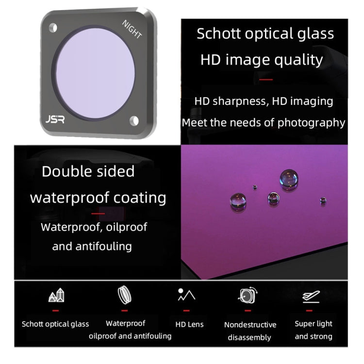 JUNESTAR Action Camera Filters For DJI Action 2,Style:  CS-8in1