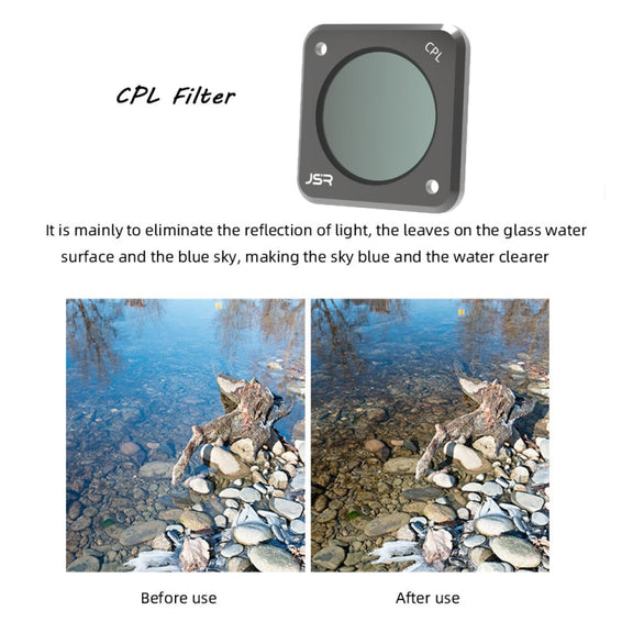 JUNESTAR Action Camera Filters For DJI Action 2,Style:  CS-8in1