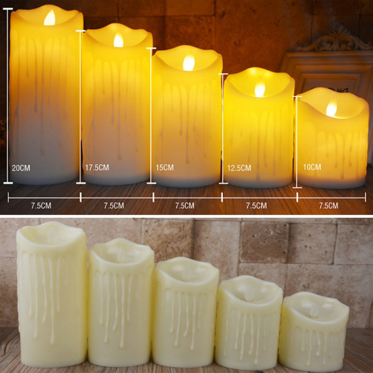 LED Electronic Candle Lights Halloween Christmas Decoration Props, Size: 7.5x17.5cm(Plastic Tears Candle Lights)