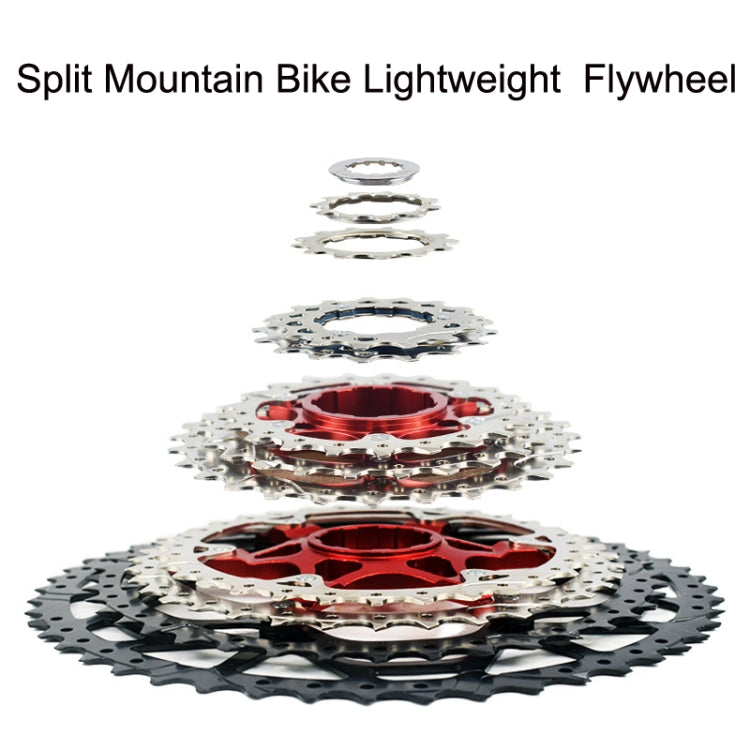 VG Sports Split Mountain Bike Lightweight Cassette Flywheel, Style: 12 Speed 50T (Silver)