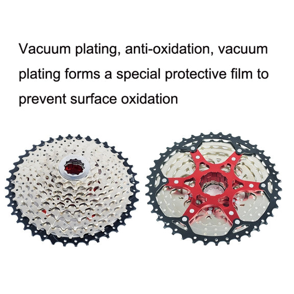 VG Sports Split Mountain Bike Lightweight Cassette Flywheel, Style: 8 Speed 42T (Silver)
