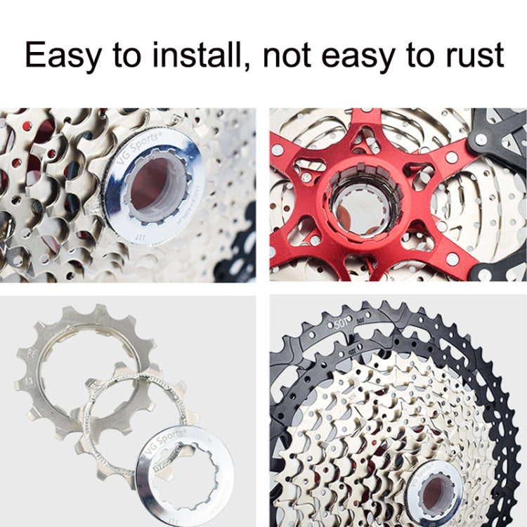 VG Sports Split Mountain Bike Lightweight Cassette Flywheel, Style: 10 Speed 50T (Silver)
