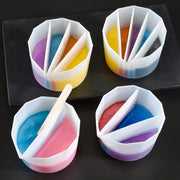 2 PCS DIY Crystal Epoxy Color Separation Cup Silicone Toning Cup, Style: 3 Grid