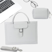 S176 Portable Water-resistant Laptop Bag with Power Pack, Size: 15 inches(Light Grey)