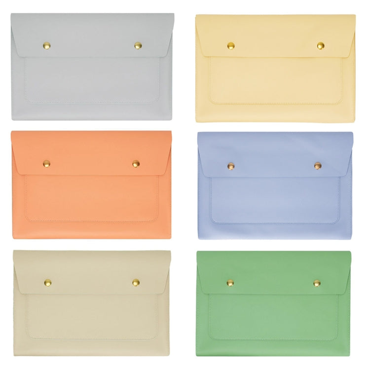 S178 3 In 1 Leather Water-resistant Laptop Liner Bag, Size: 14 inches(Honeydet Oranges)