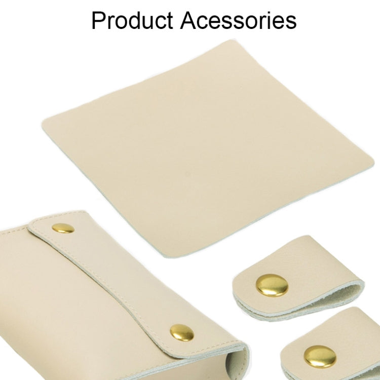 S177 3 In 1 Leather Water-resistant Laptop Liner Bags, Size: 15 inches(Light Yellow)