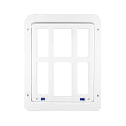 34cmx 44cm  Pet Plaid Door For Screen Window Door Hole With Automatic Closure Lockable(White)