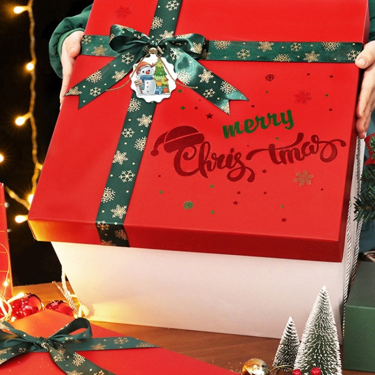 100pcs / Pack Christmas Kraft Paper Tag Gift Wrap Card Set(L-30)