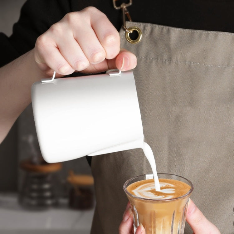 304 Stainless Steel Coffee Pot with Scale, Spec: 350ml (Beige Beak)