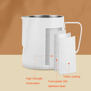 304 Stainless Steel Coffee Pot with Scale, Spec: 600ml (Beige Beak)