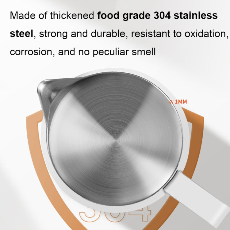 304 Stainless Steel Coffee Pot with Scale, Spec: 600ml (Beige Beak)