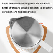 304 Stainless Steel Coffee Pot with Scale, Spec: 600ml (Beige Beak)
