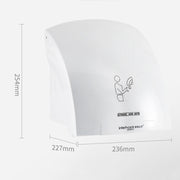 Interhasa 220V Automatic Electric Hand Dryer Mini  Induction Hand Drying Machine,Style: Hot and Cold,CN Plug