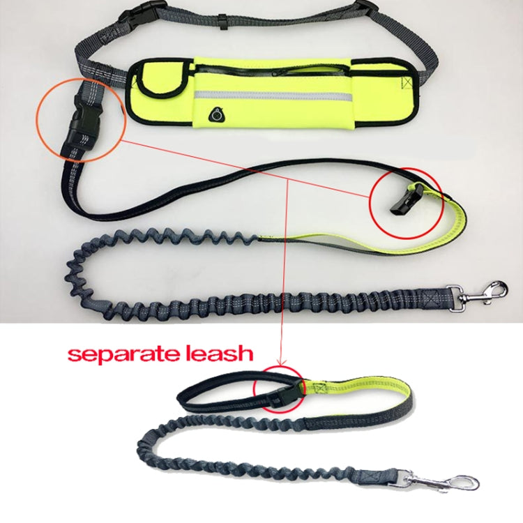 Pet Run Traction Rope Portable Waist Bag(Orange)